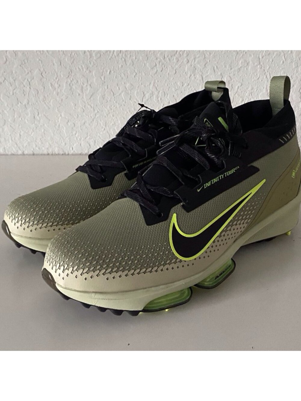 Nike Air Zoom Infinity Tour 2 Gore-Tex Olive Golf Shoes FV4897-300 Men’s Sz 11.5
